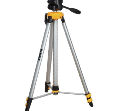 DEWALT Laser Level Tripod, ¼ x 20 Thread Mount, Collapsible Legs, Non-Skid Feet, Carrying Pouch.